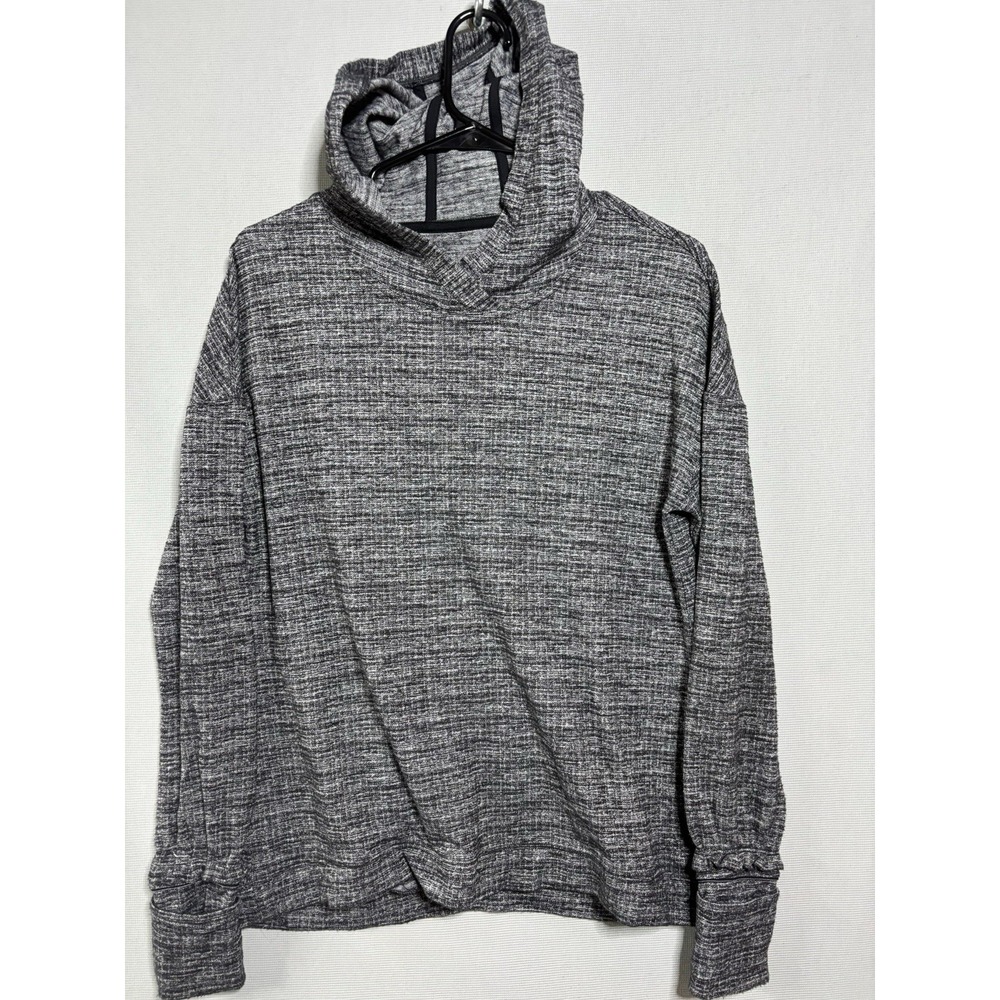 Lululemon Hoodie Womens Size 6 Gray Extra Mile Thumb Holes Running Outdoors